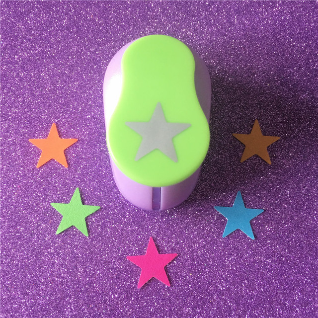 Five pointed star 1 inch star EVA foam punches paper punch for greeting  card DIY scrapbook handmade craft punch machine - AliExpress